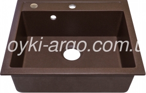 Гранитная мойка Argo Cubo коричневая 